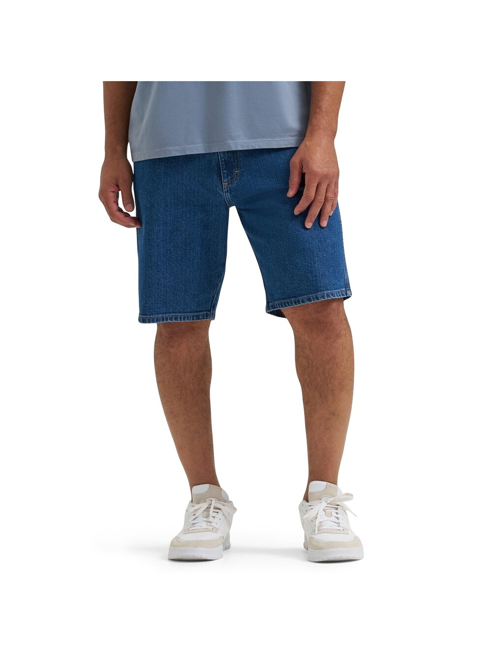 Wrangler Men's Relaxed Fit Five Pocket Denim Short Mid Stone